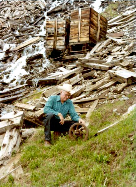 1975-7 George at the abandonedTeluride mining camp